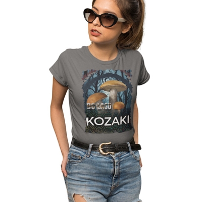 KOSZULKA DAMSKA grzybowa DO LASU